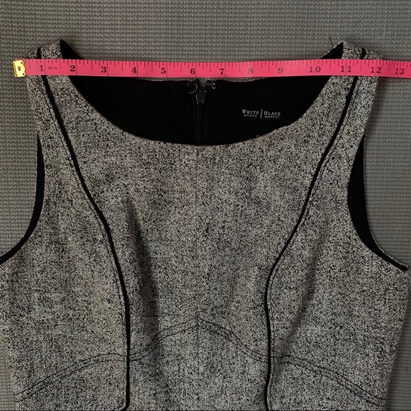 LIKENew White House Black Market Gray Casual Dress - Picture 12 of 14